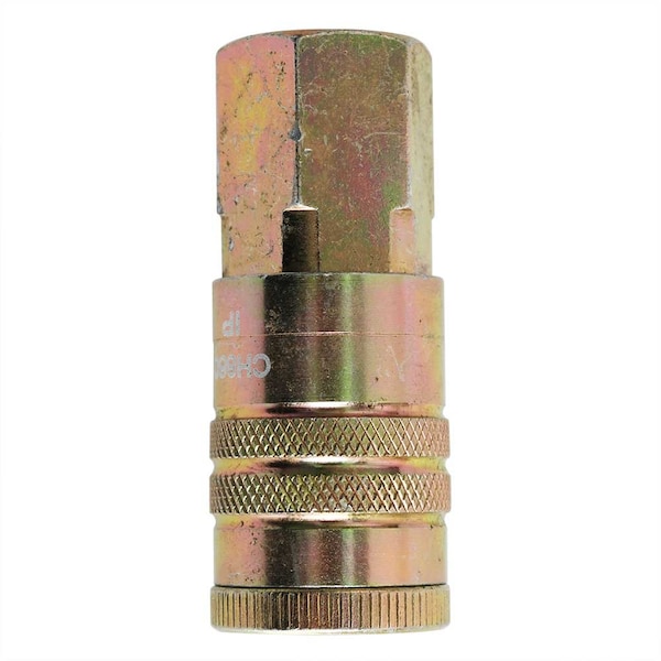 Interstate Pneumatics 1/2 Inch Industrial Steel Coupler x 3/8 Inch Female NPT, PK 100 CH860-100K - main